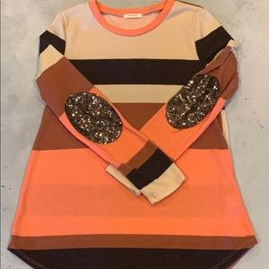 12 Pm By Mon Ami Tops - Tan/Brown/Maroon/Coral Tunic-Size Medium 12 Pm By Mon Ami Tops - Tan/Brown/Maroon/Coral Tunic-Size Medium
